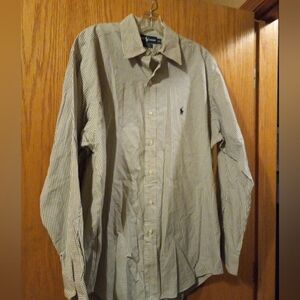Ralph Lauren Blake Gingham Button Down Shirt Mens Long Sleeve Cotton Medium